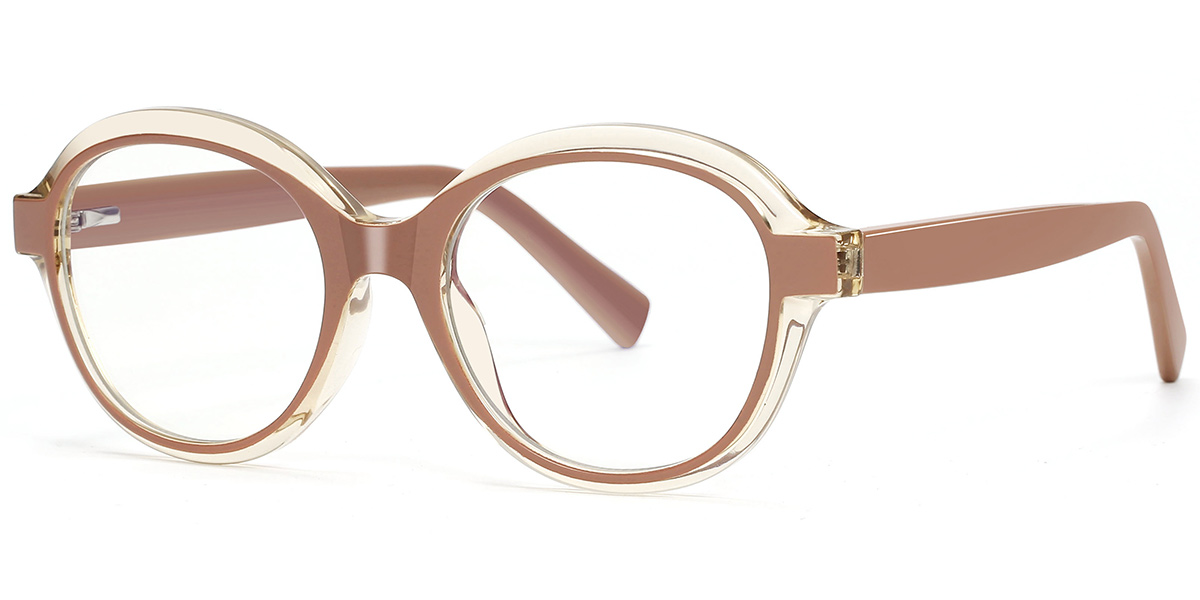 Oval Frame translucent-brown