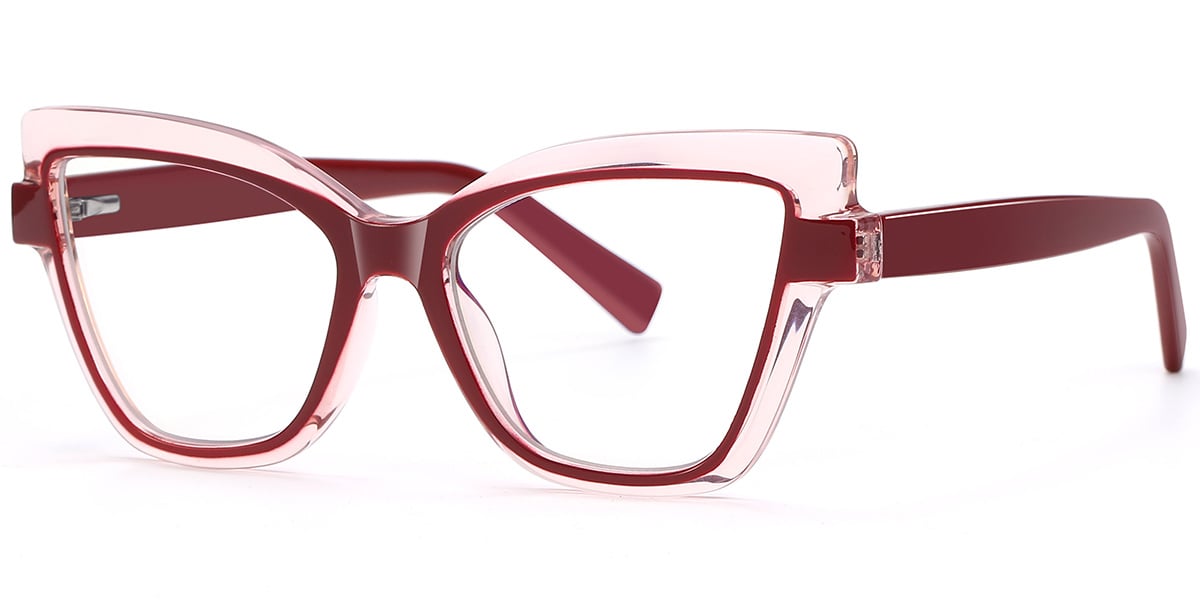 Square Frame translucent-red