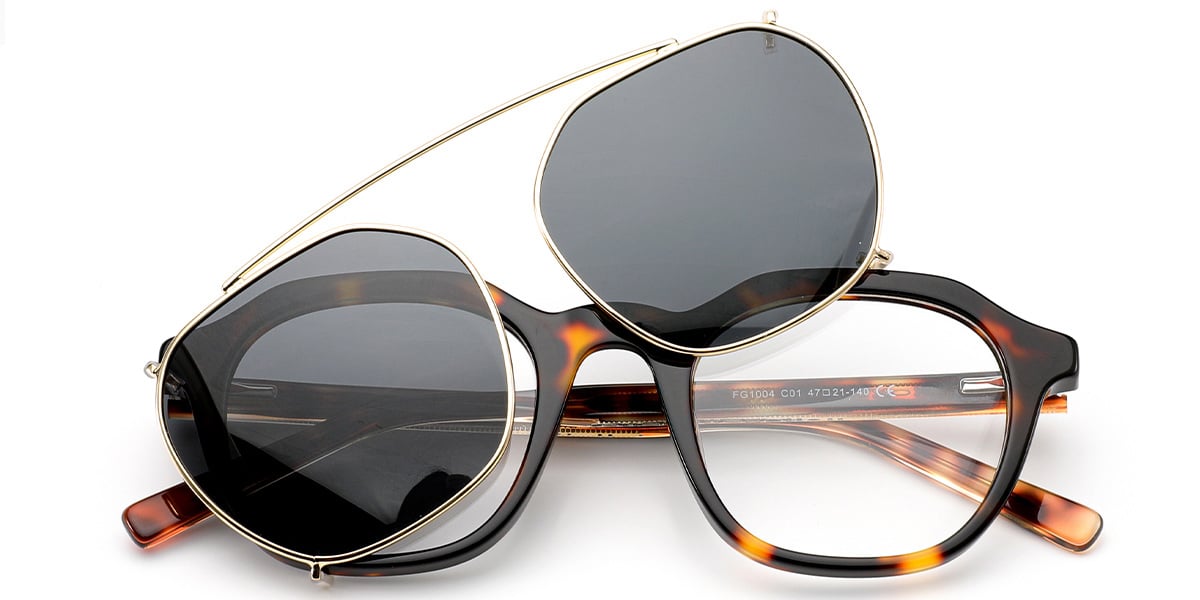 Acetate Square Frame tortoiseshell