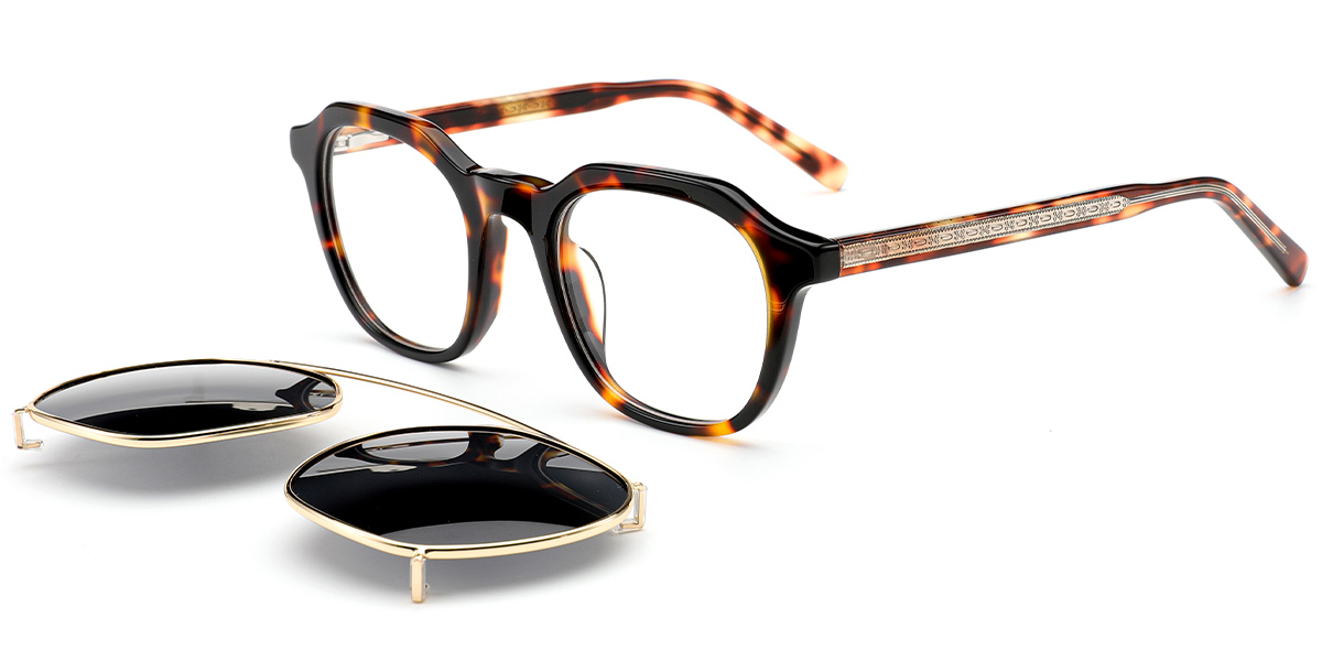 Acetate Square Frame tortoiseshell