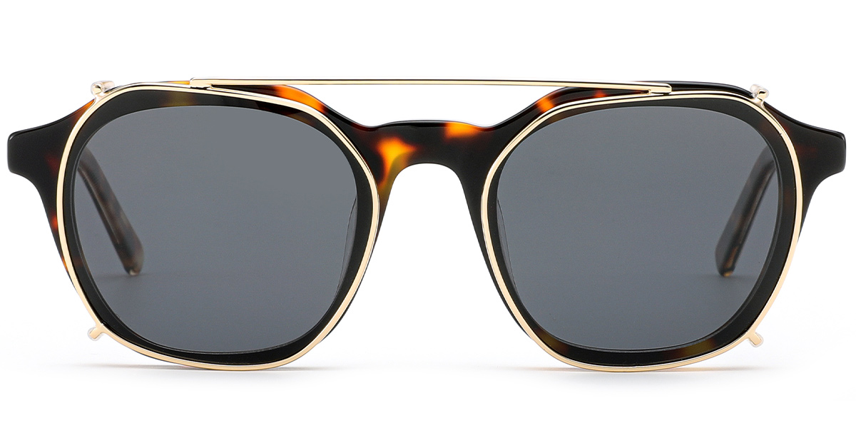 Acetate Square Frame tortoiseshell