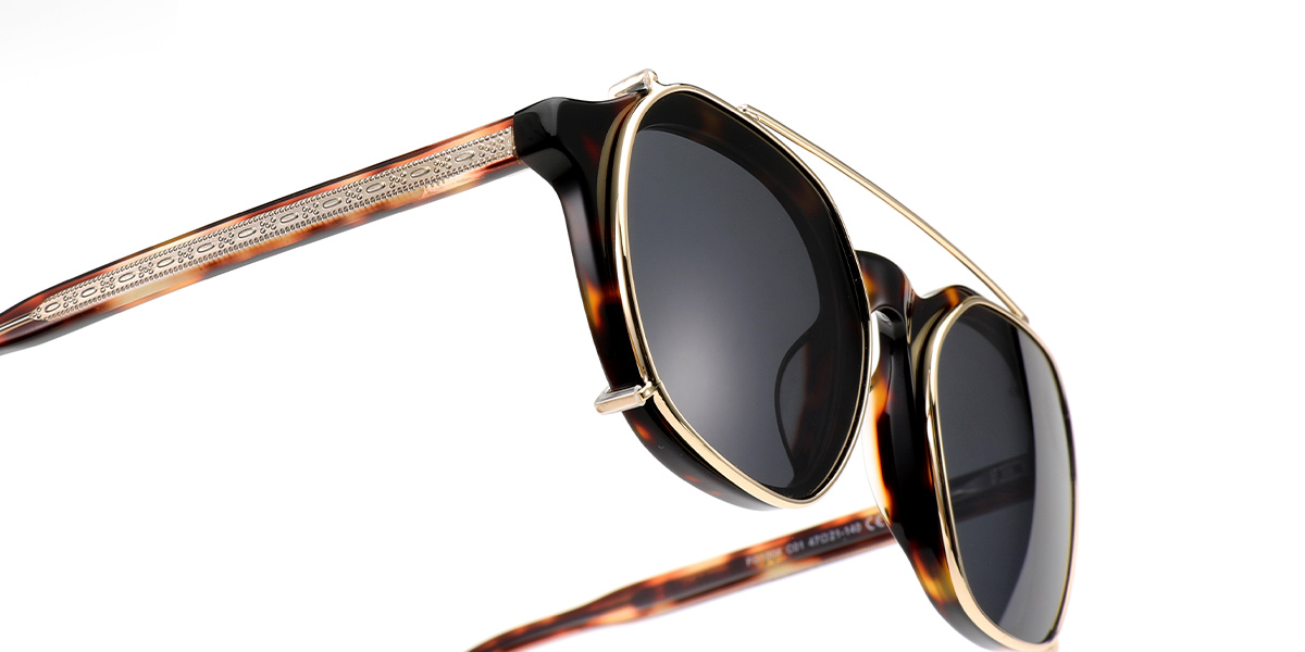 Acetate Square Frame tortoiseshell