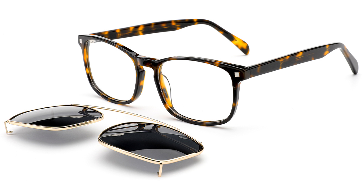 Acetate Rectangle Frame tortoiseshell