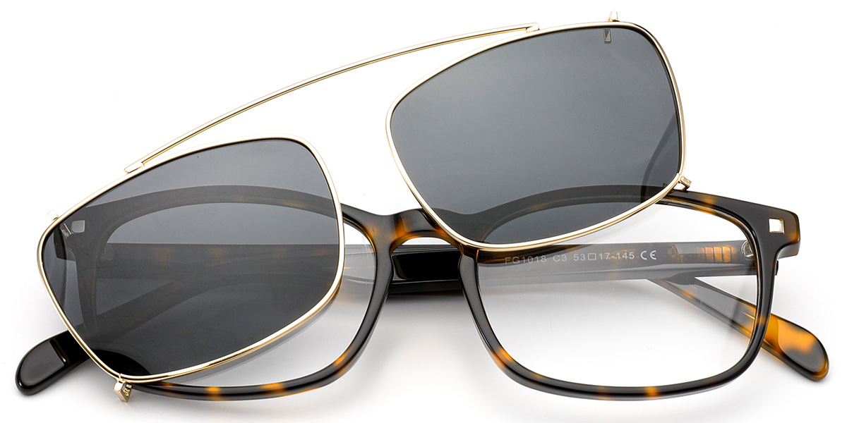 Acetate Rectangle Frame tortoiseshell