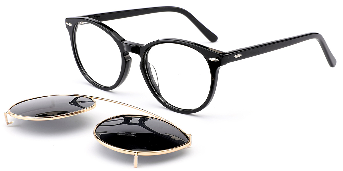 Acetate Oval Frame black