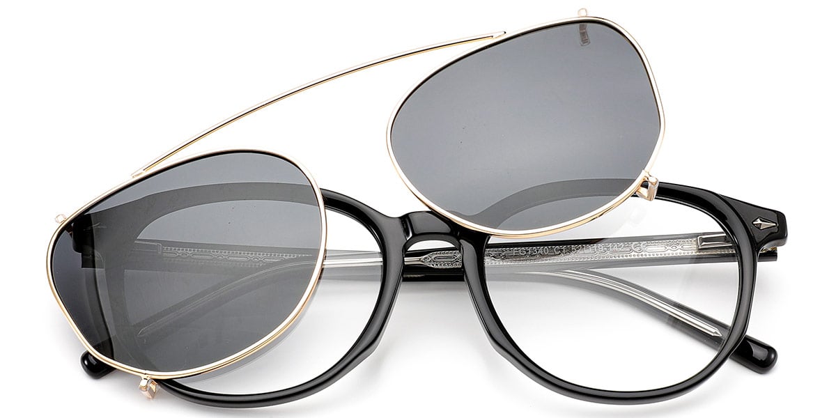 Acetate Oval Frame black