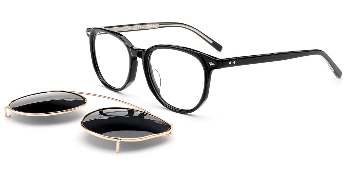 Acetate Oval Frame black