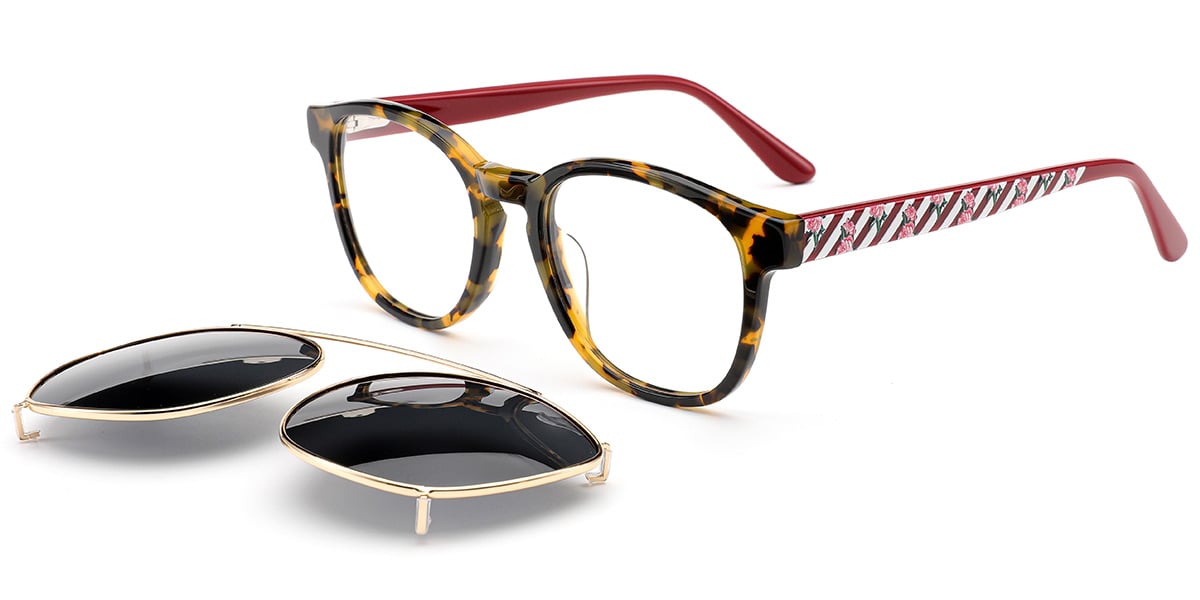 Acetate Square Frame tortoiseshell