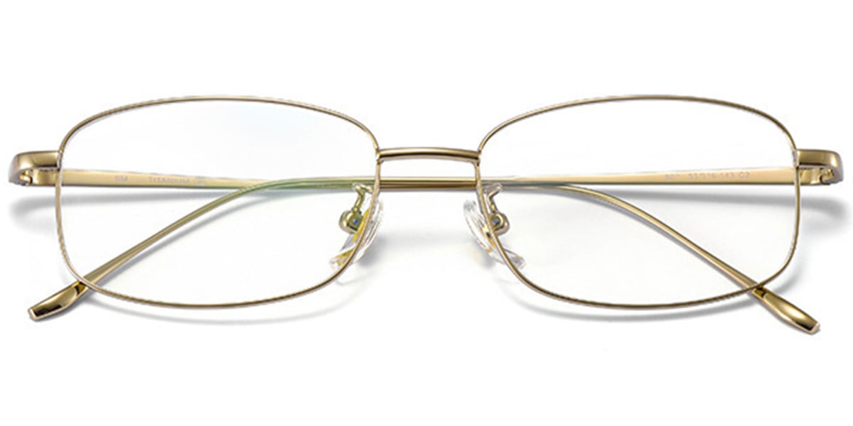 Titanium Rectangle Frame gold