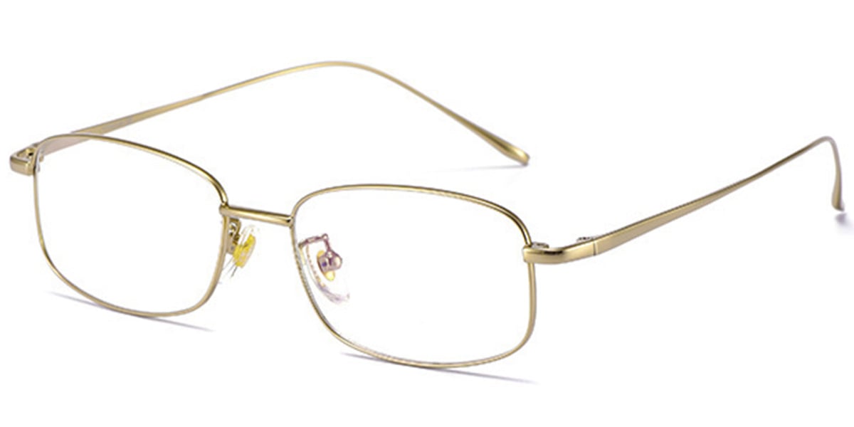 Titanium Rectangle Frame gold