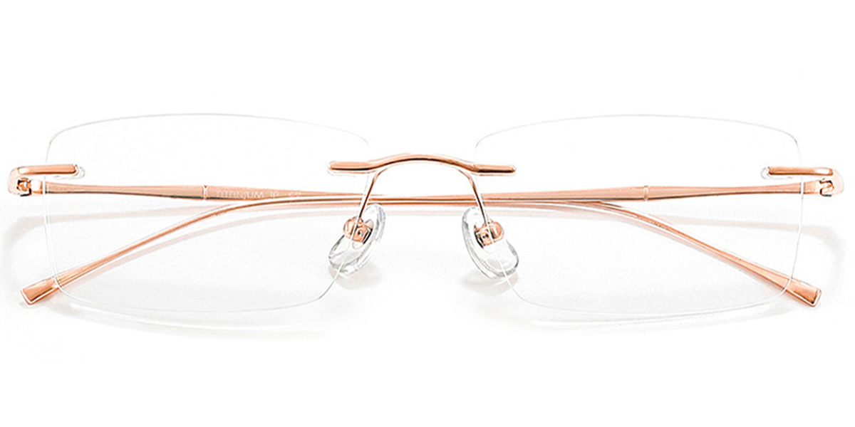 Titanium Square Frame rose_gold