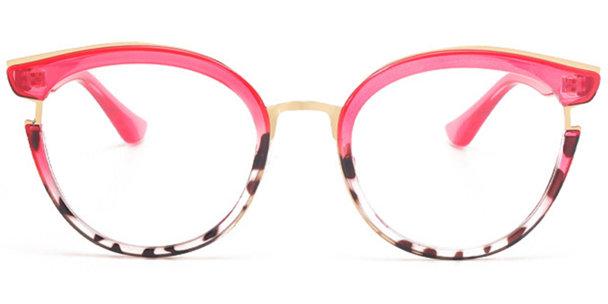 Cat Eye Frame pattern-rose