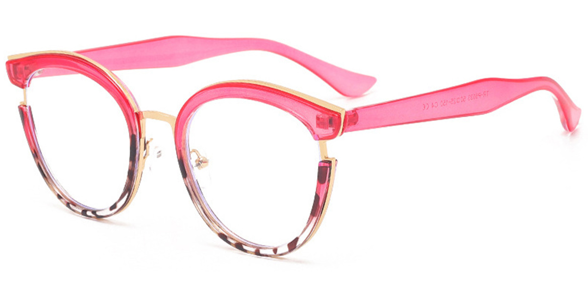 Cat Eye Frame pattern-rose