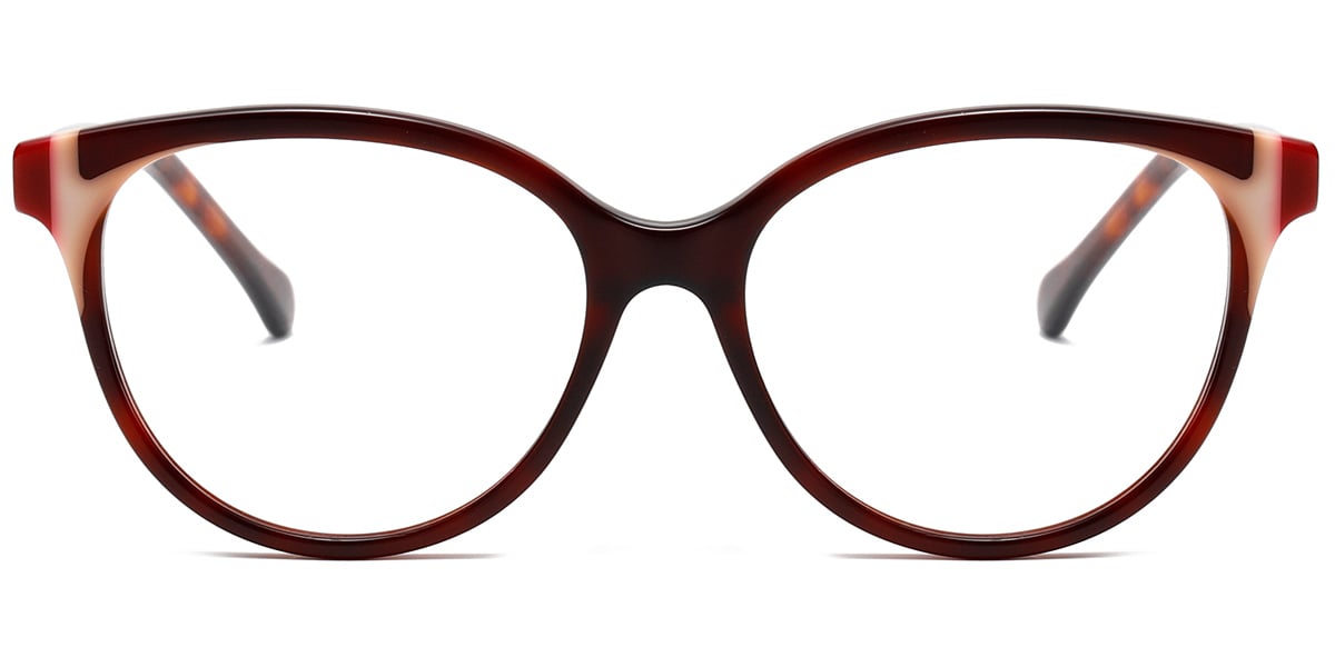 Acetate Oval Frame pattern-tortoiseshell