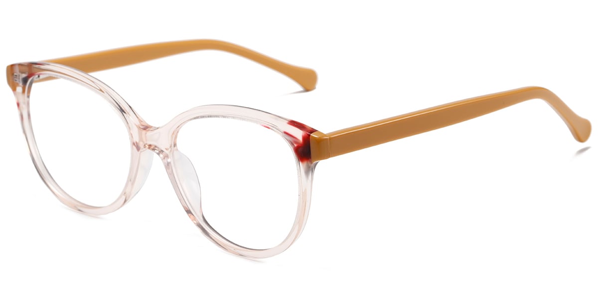 Acetate Oval Frame translucent-brown