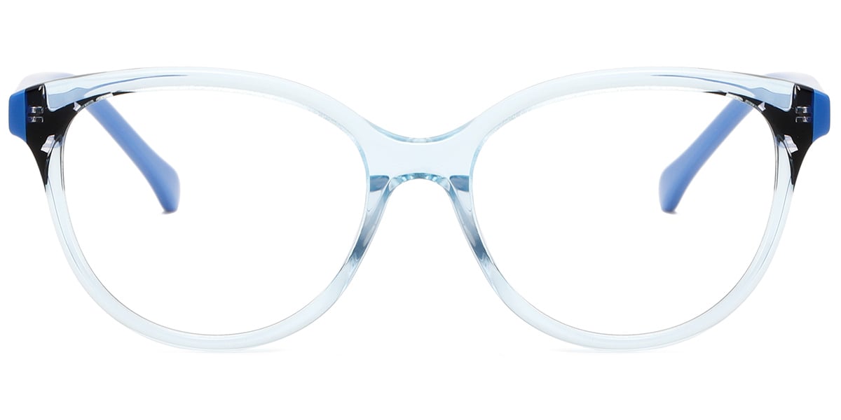 Acetate Oval Frame translucent-blue