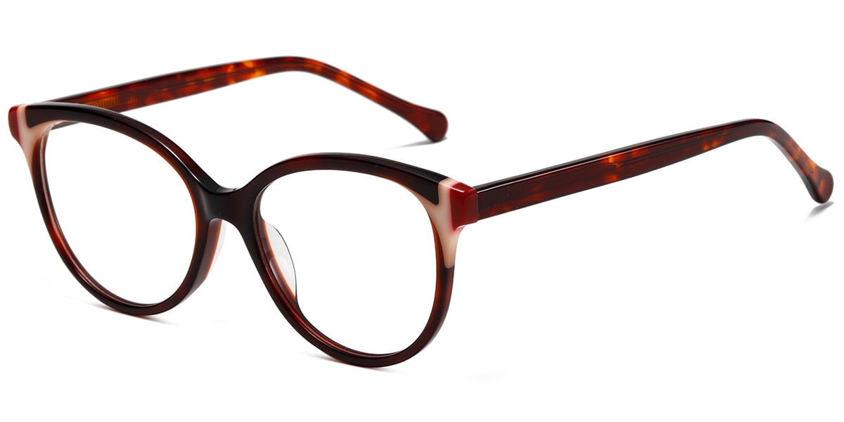 Acetate Oval Frame pattern-tortoiseshell