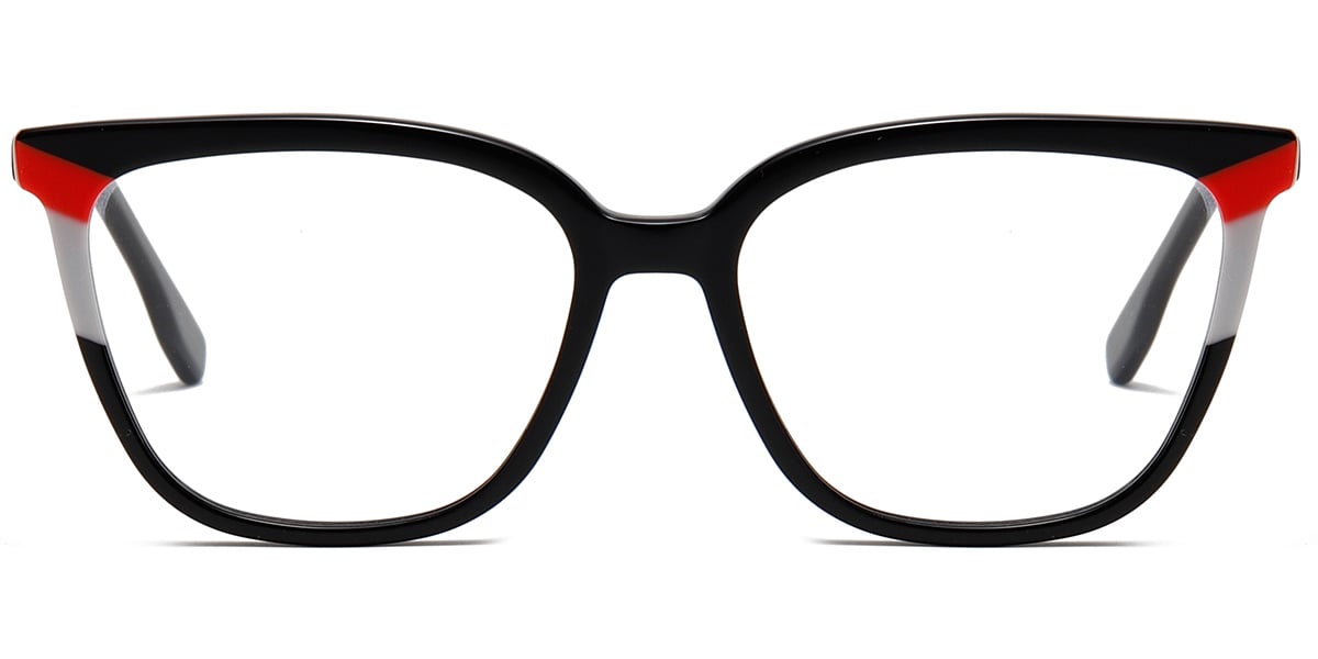 Acetate Cat Eye Frame pattern-black