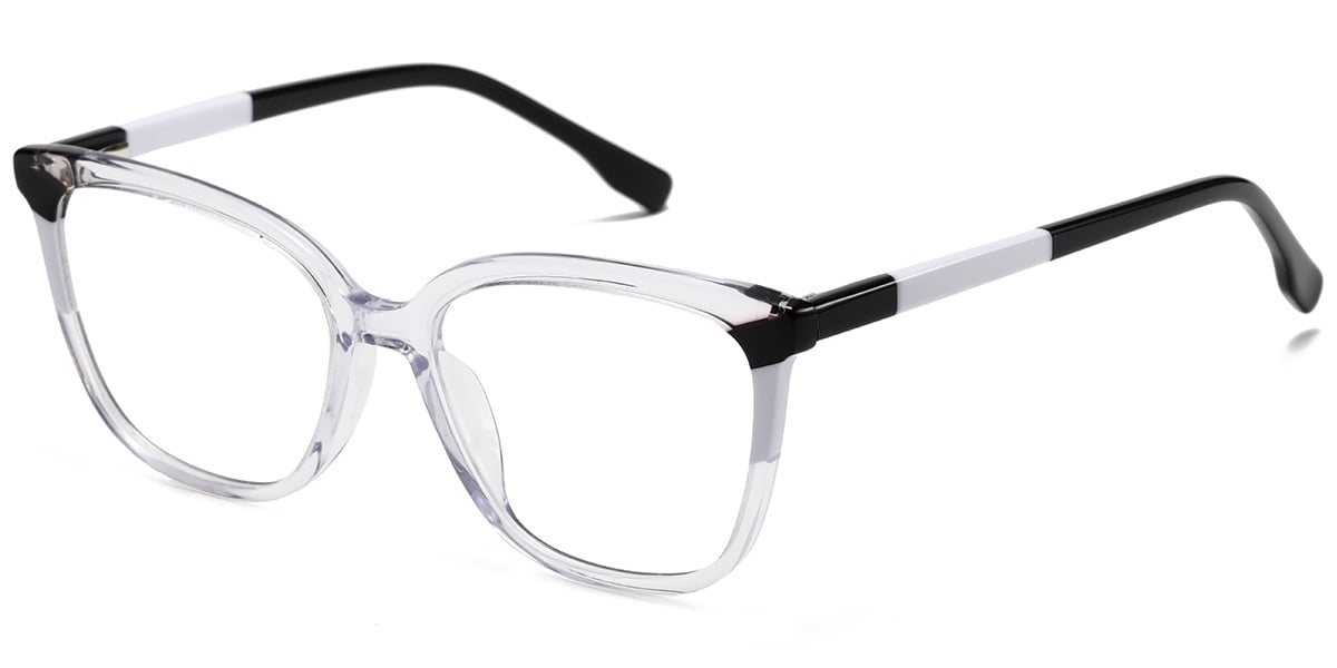 Acetate Cat Eye Frame pattern-translucent