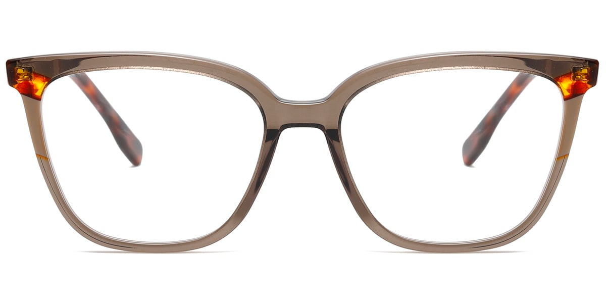 Acetate Cat Eye Frame pattern-green