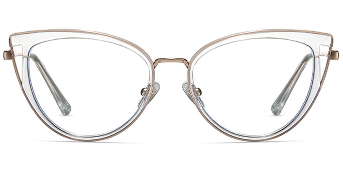 Cat Eye Frame translucent-white