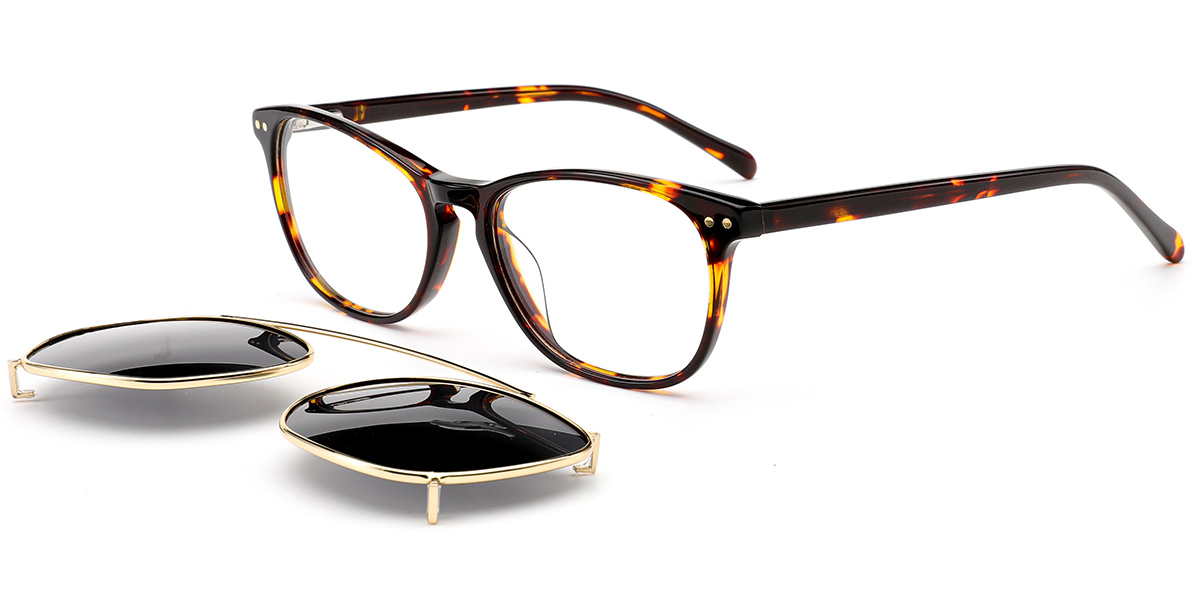 Acetate Rectangle Frame tortoiseshell