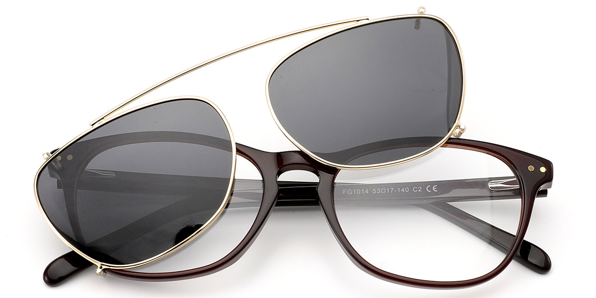 Acetate Rectangle Frame brown