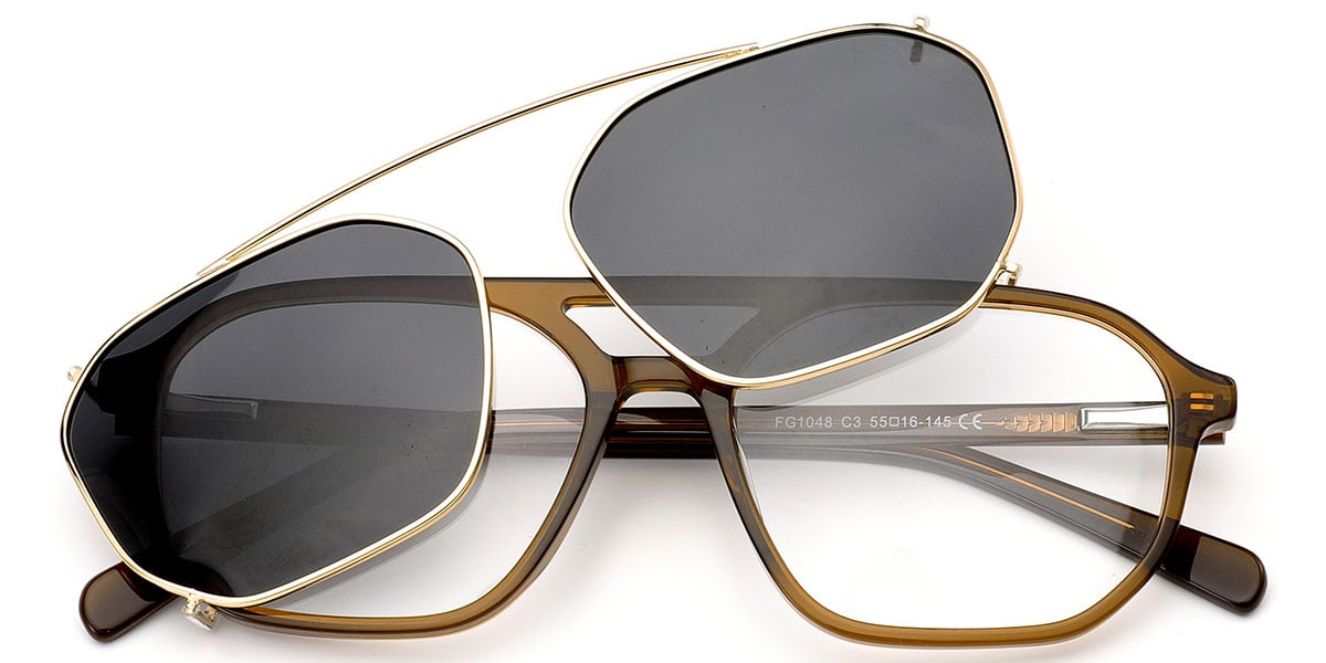 Acetate Aviator Frame brown