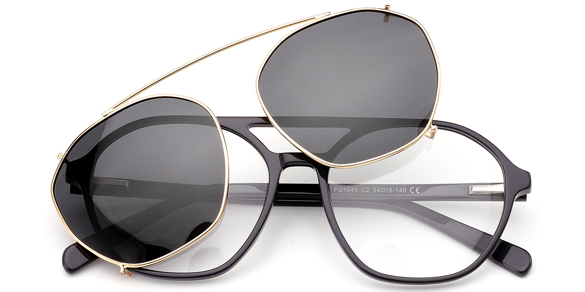 Acetate Aviator Frame grey