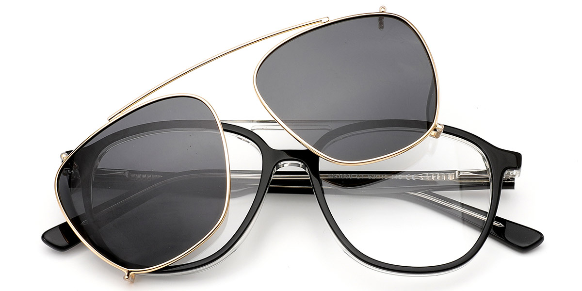 Acetate Aviator Frame bright_black