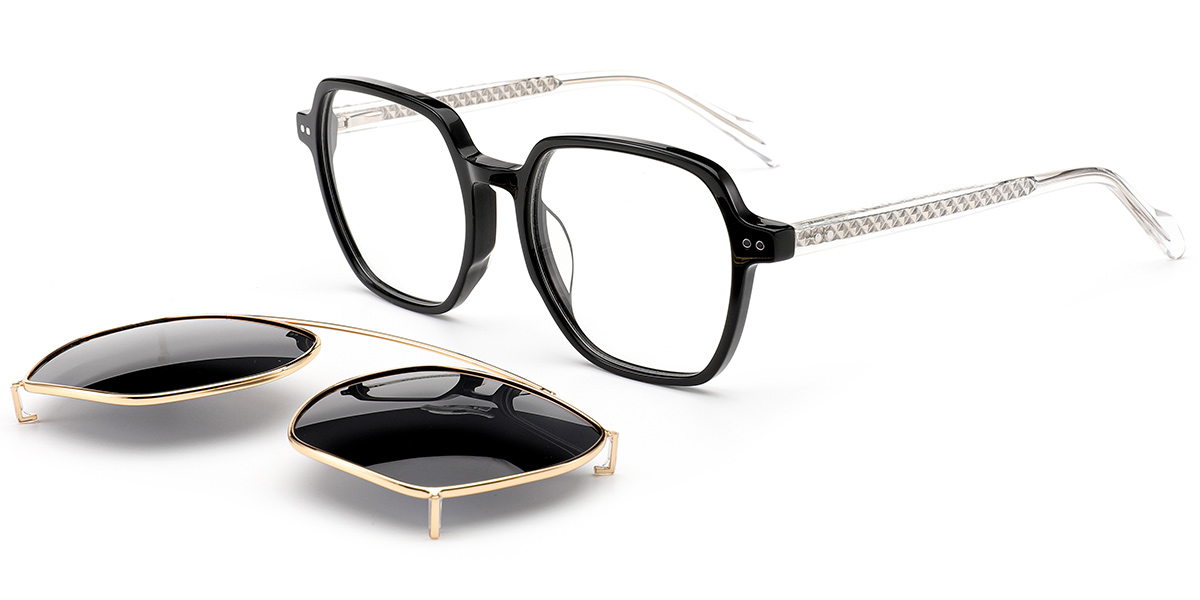 Acetate Square Frame black