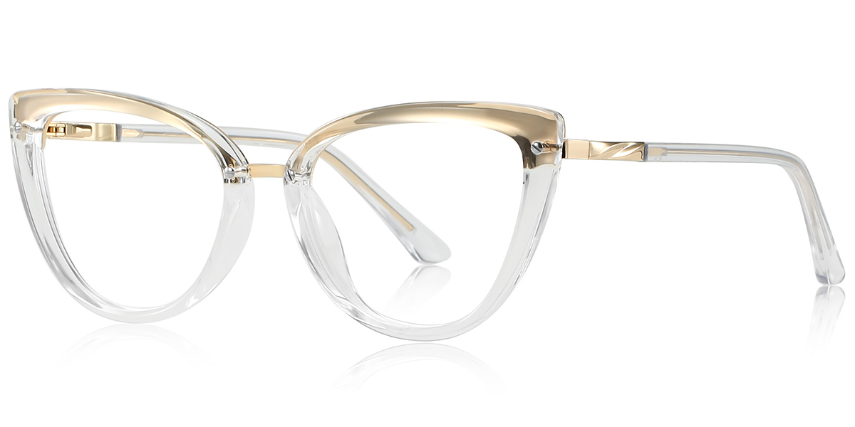 Cat Eye Frame translucent-light_brown