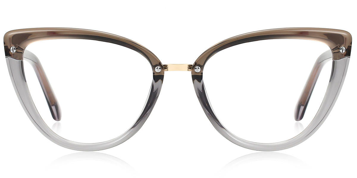 Cat Eye Frame translucent-grey