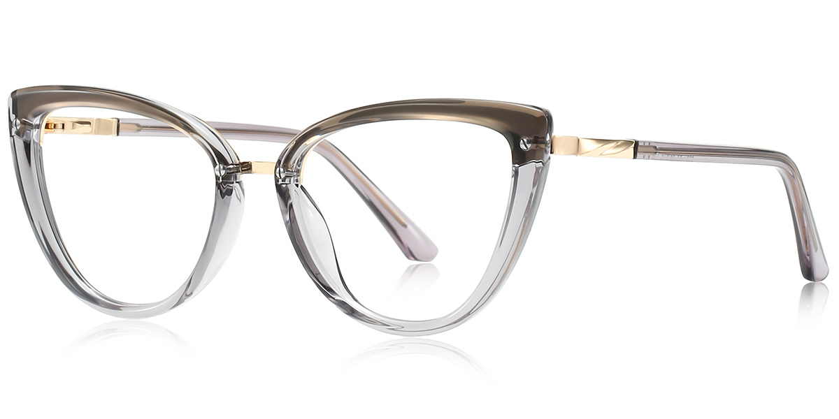 Cat Eye Frame translucent-grey