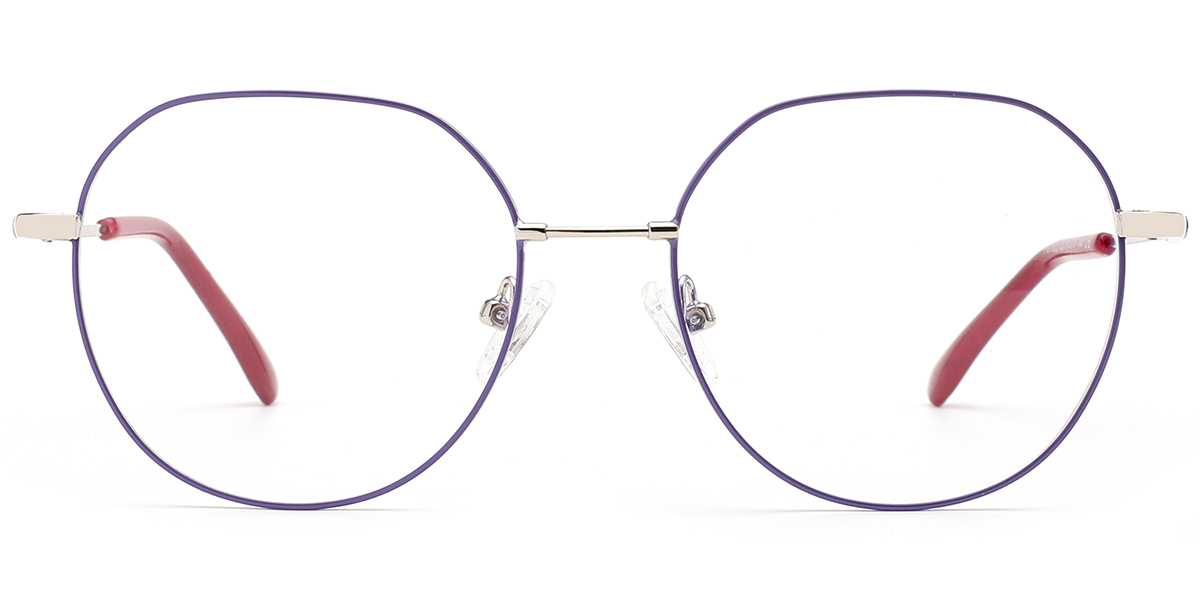 Round Frame silver-purple