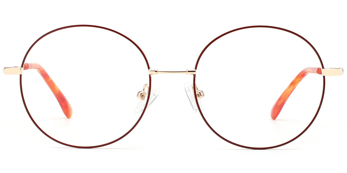 Round Frame rose_gold-red