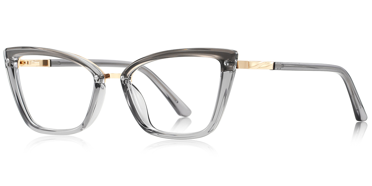 Cat Eye Frame translucent-grey