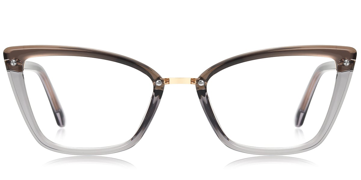 Cat Eye Frame translucent-grey