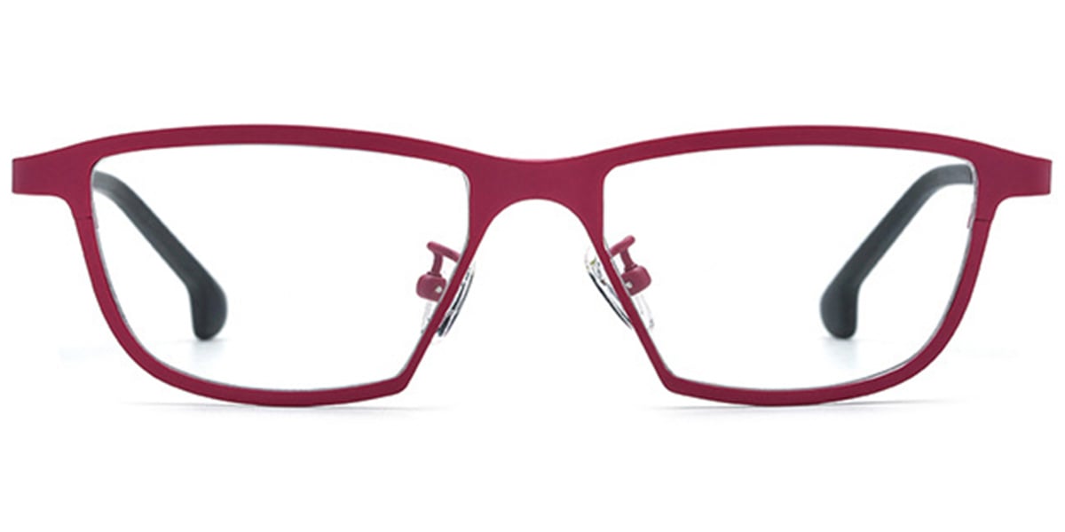 Titanium Geometric Frame red