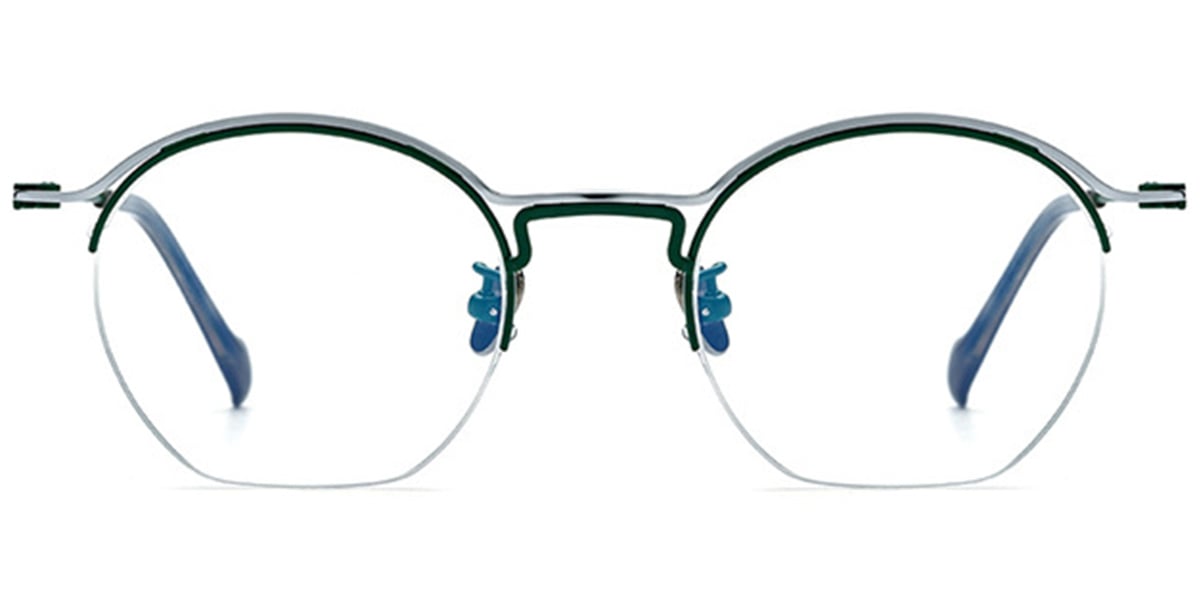 Titanium Geometric Frame silver-green