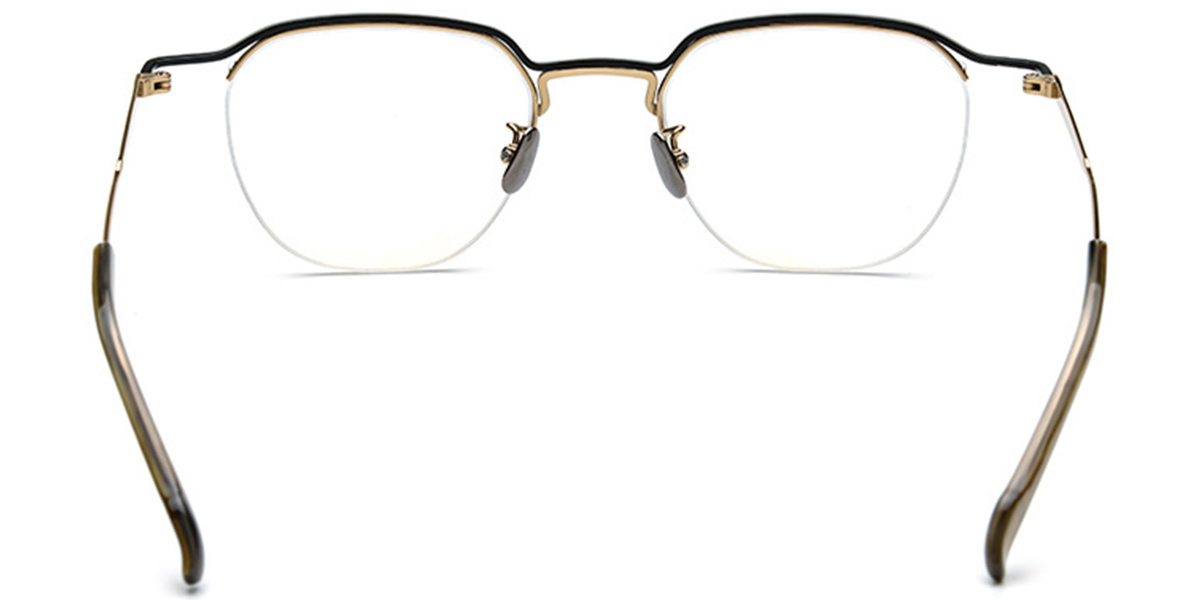 Titanium Square Frame black-gold