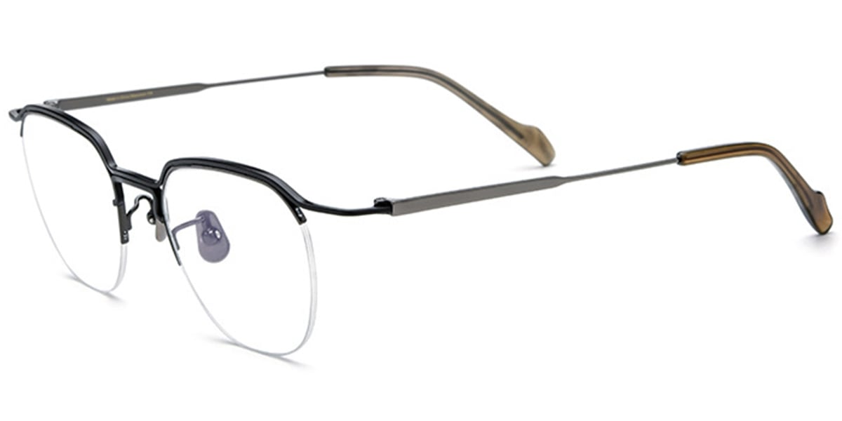 Titanium Square Frame black-grey