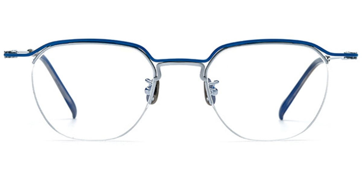 Titanium Square Frame silver-blue