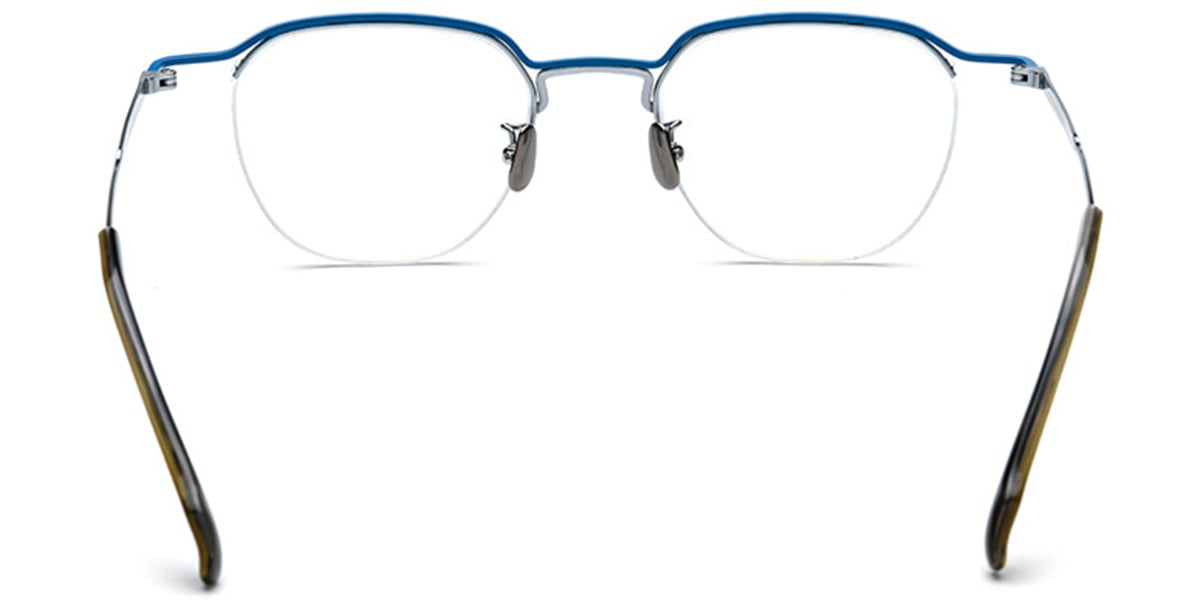 Titanium Square Frame silver-blue