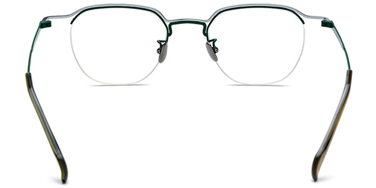 Titanium Square Frame silver-green