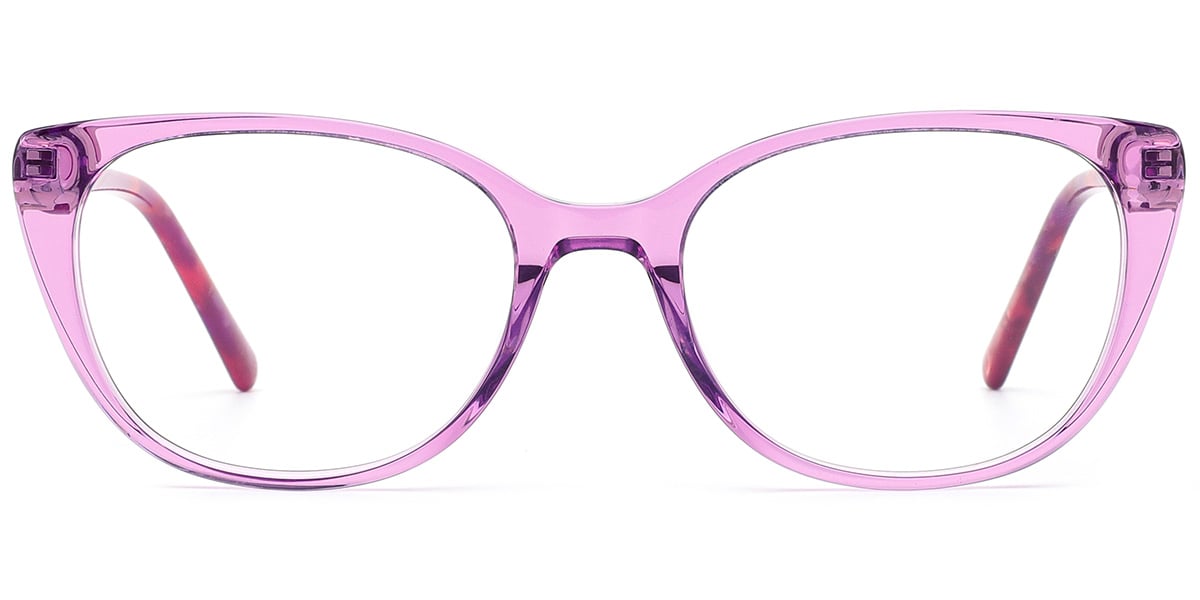 Acetate Cat Eye Frame translucent-pink