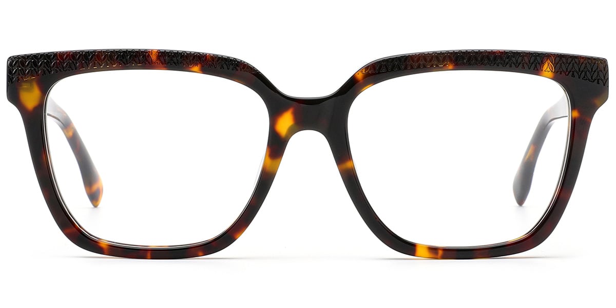 Acetate Square Frame tortoiseshell