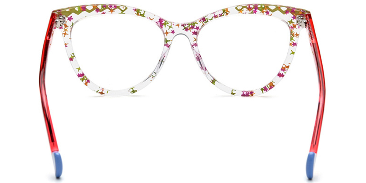 Acetate Cat Eye Frame pattern-translucent