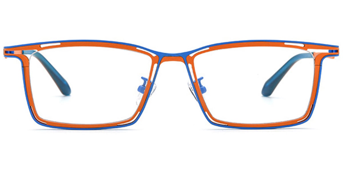 Titanium Rectangle Frame pattern-orange