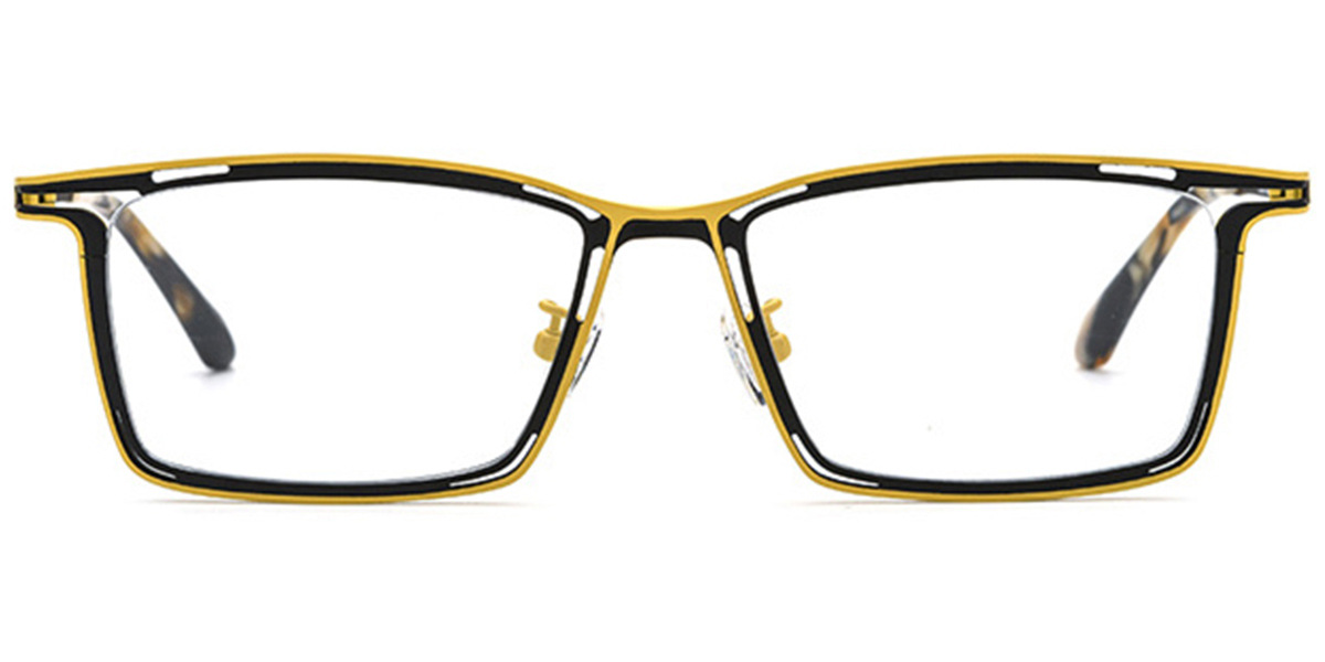 Titanium Rectangle Frame pattern-yellow